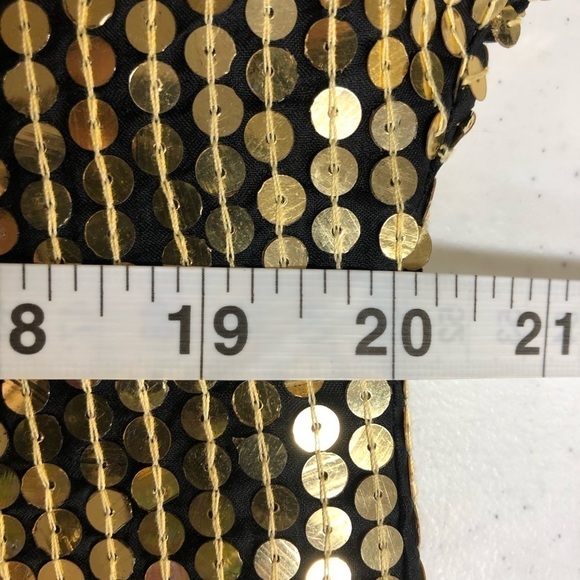 Silk Beaded Sequin Party Cocktail Drag Blouse - Picture 5 of 6